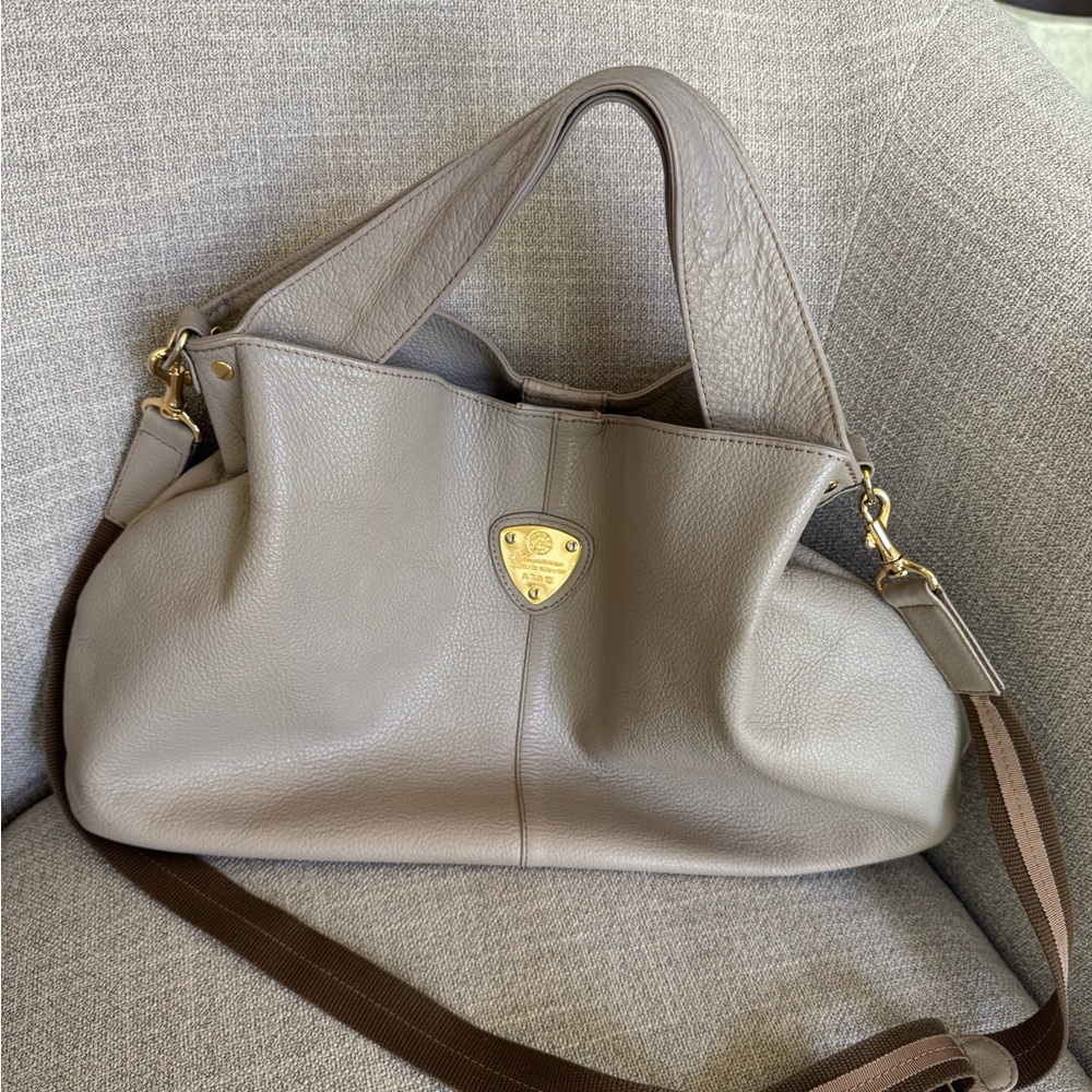 ATAO Leather Beige with Strap Handbag